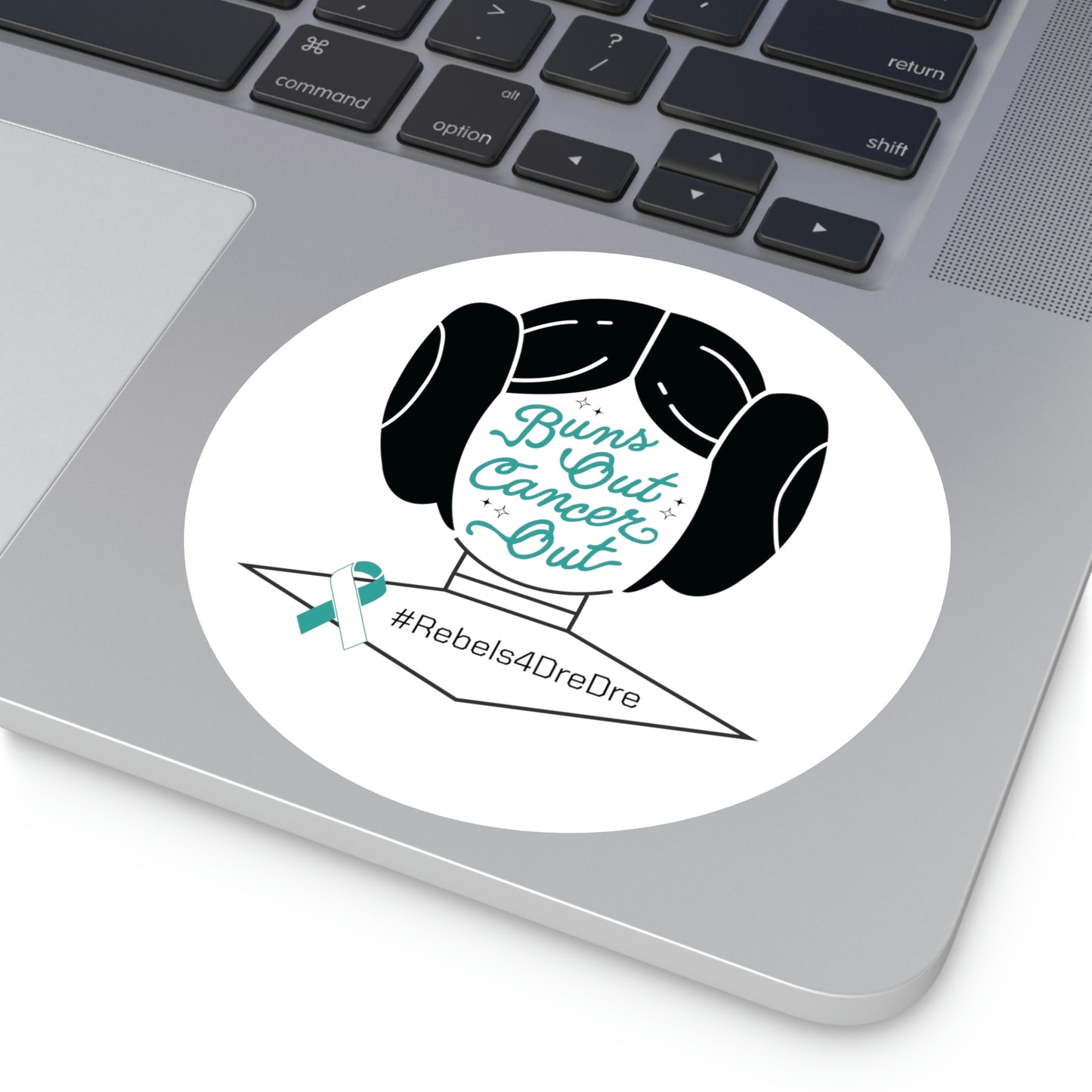 Round Stickers, Indoor\Outdoor (White/Teal)