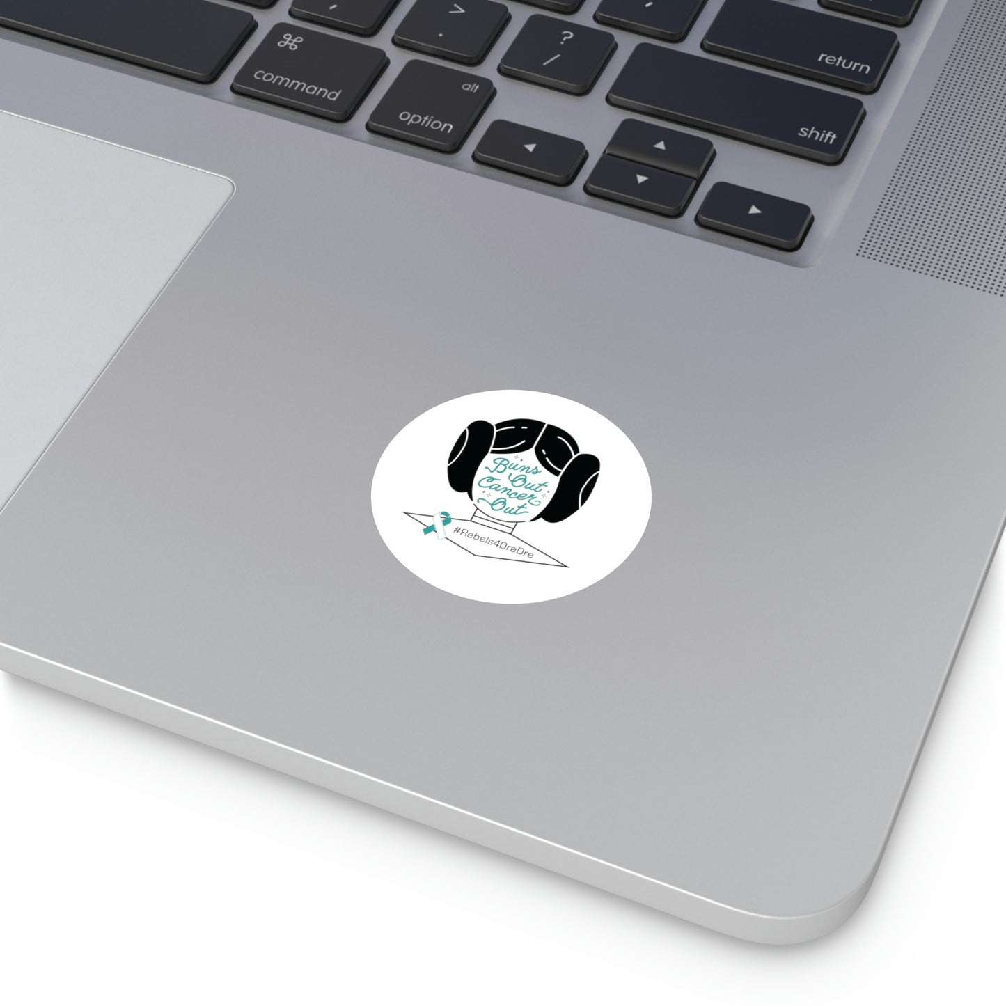 Round Stickers, Indoor\Outdoor (White/Teal)