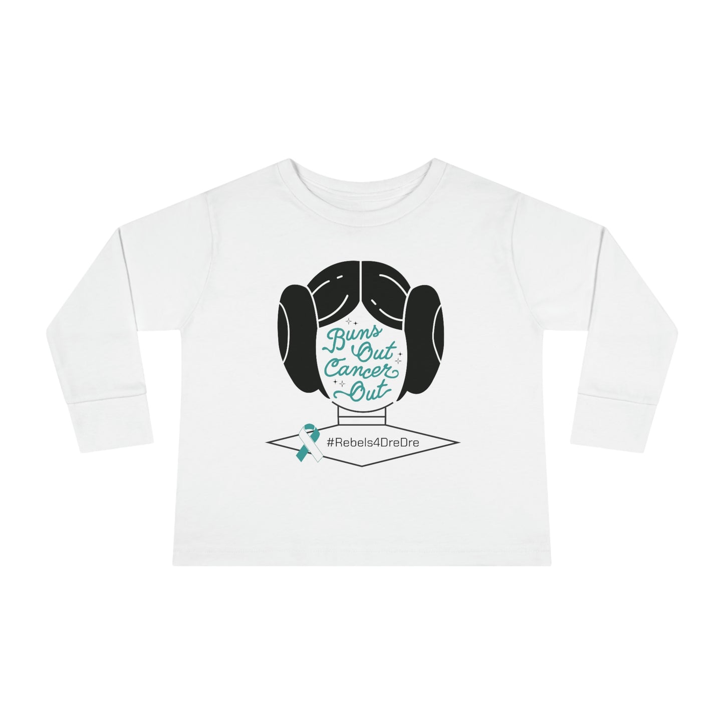 Toddler Long Sleeve Tee (Black or White)