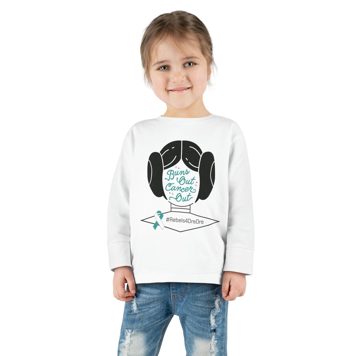 Toddler Long Sleeve Tee (Black or White)