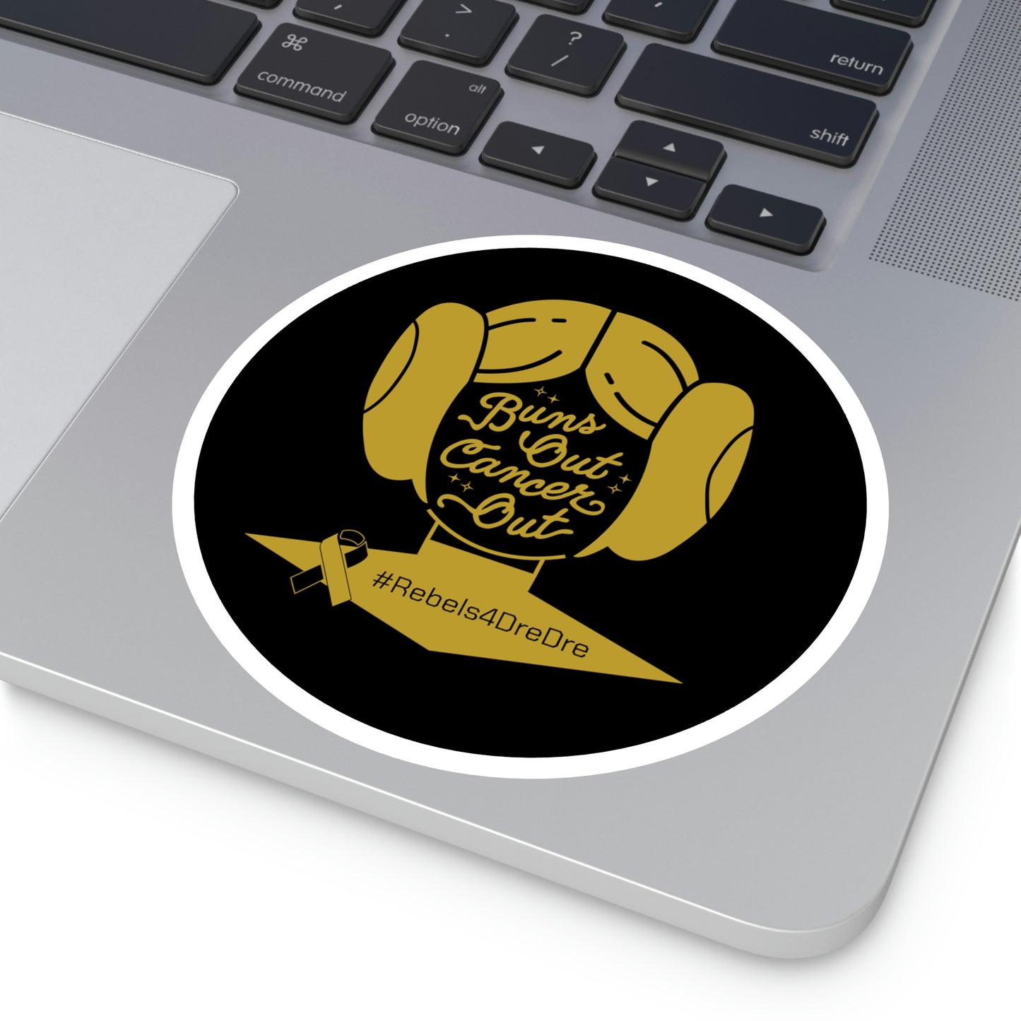 Round Stickers, Indoor\Outdoor (Gold Design)