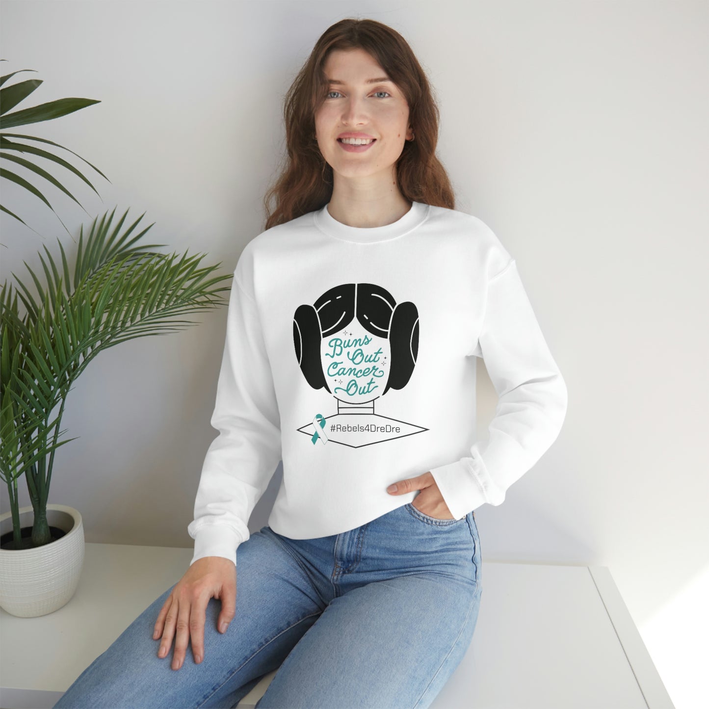 Adult Crewneck Sweatshirt (Black or White)