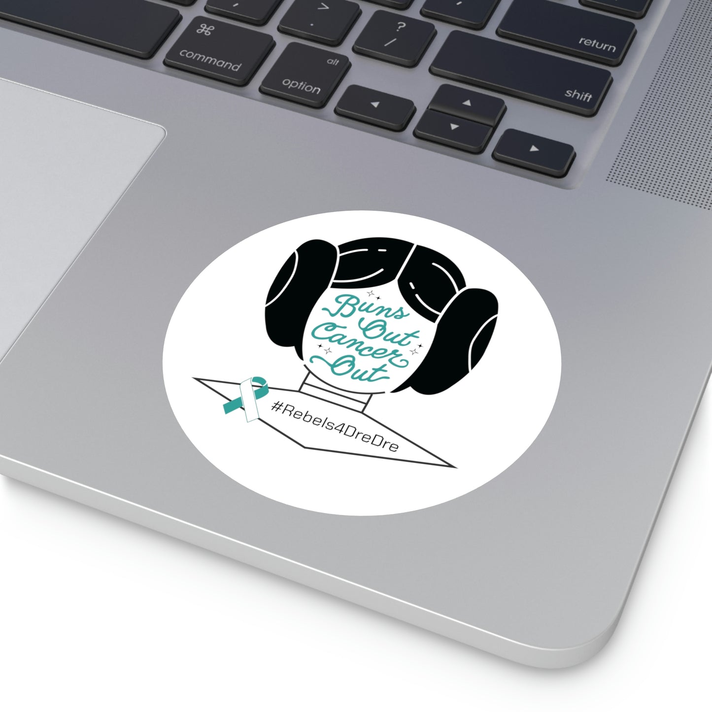 Round Stickers, Indoor\Outdoor (White/Teal)