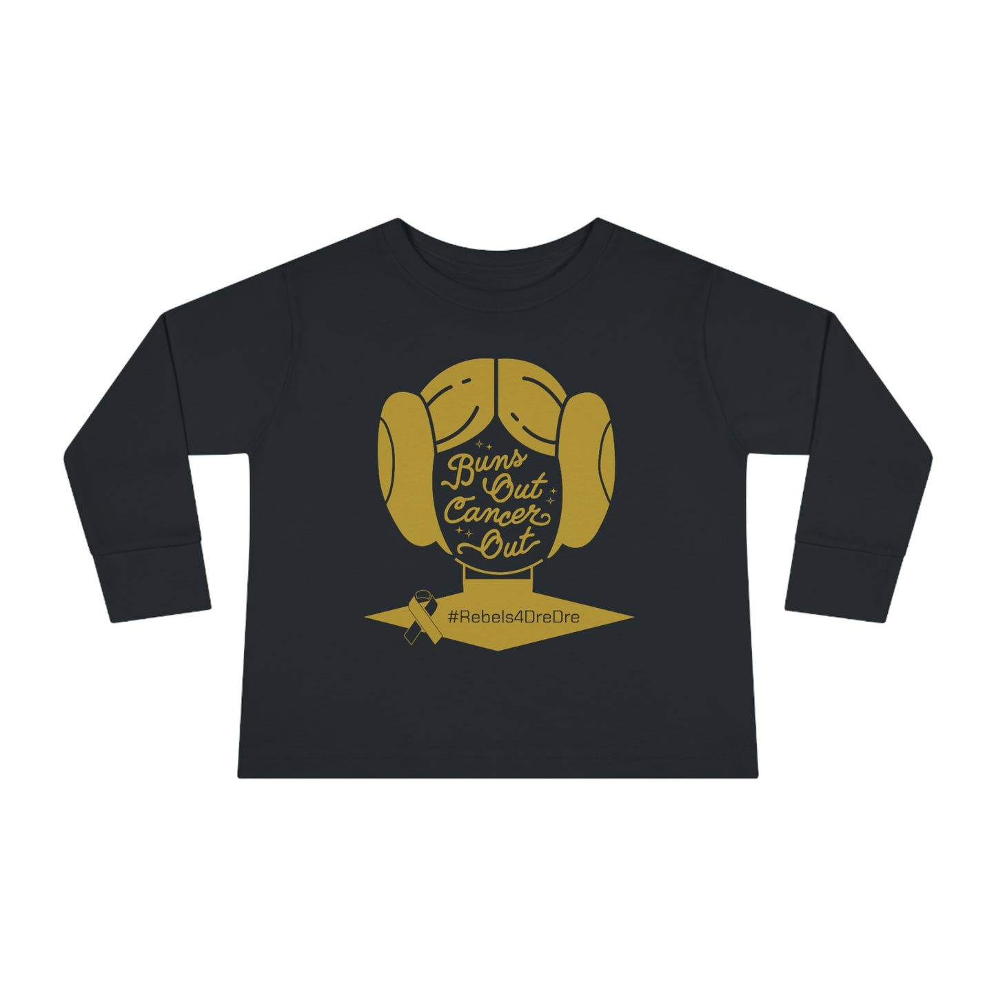 Toddler Long Sleeve Tee (Gold Design)