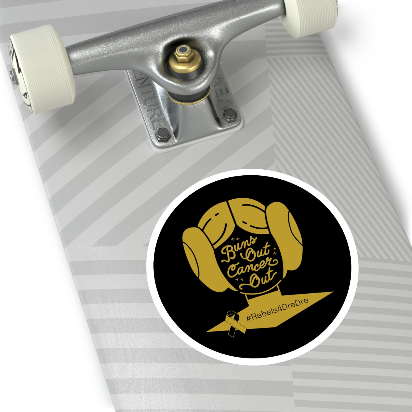 Round Stickers, Indoor\Outdoor (Gold Design)