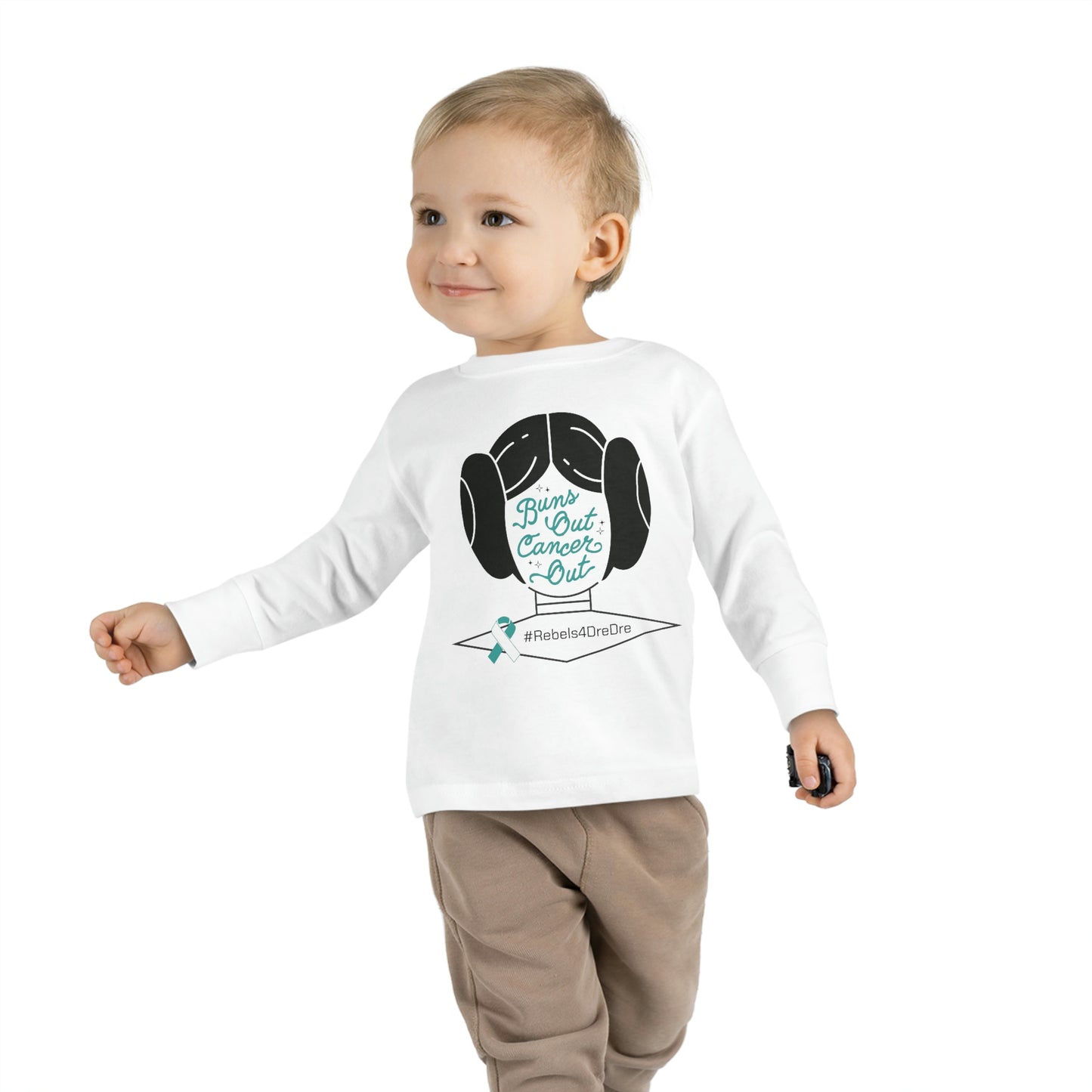 Toddler Long Sleeve Tee (Black or White)