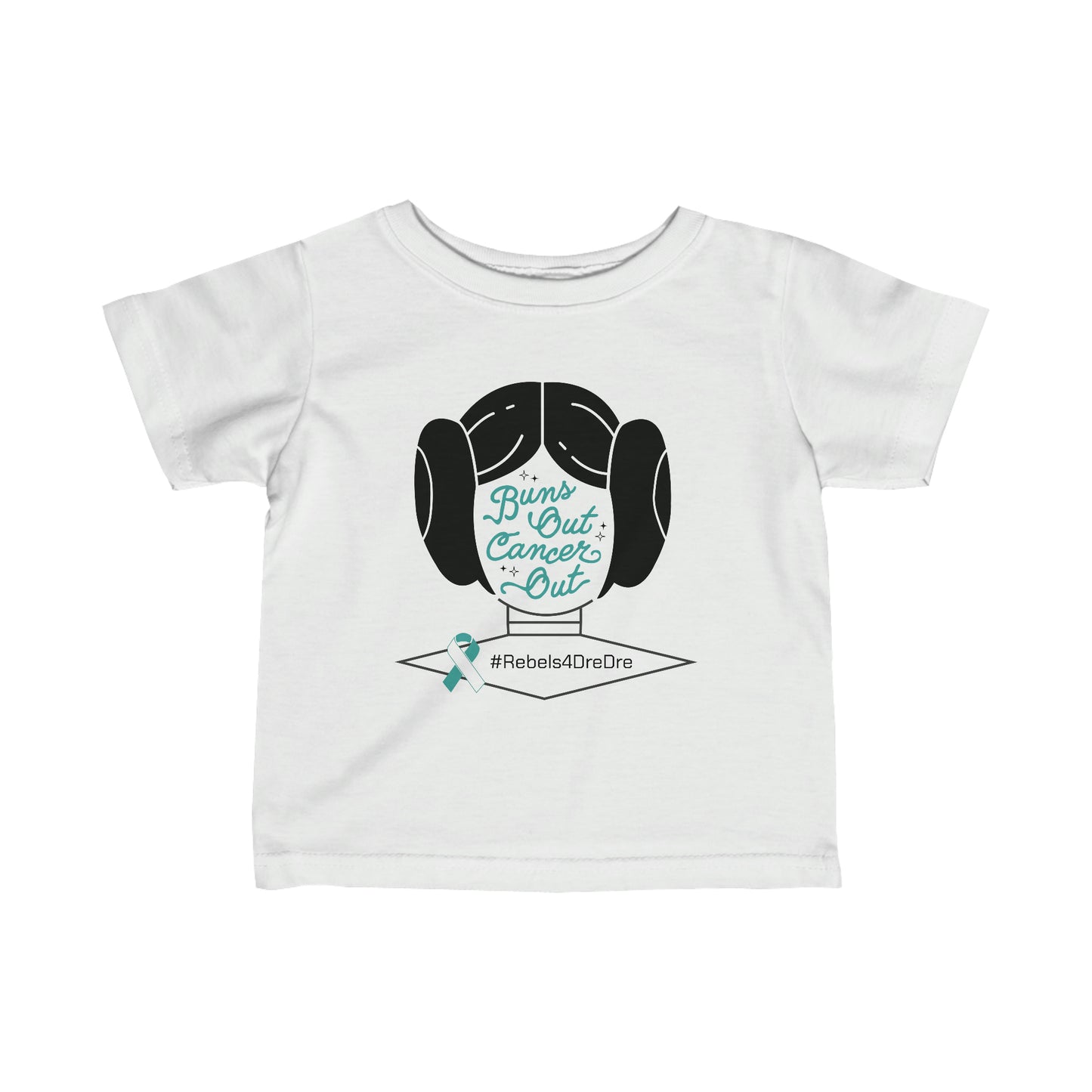 Infant Fine Jersey Tee (Black or White)