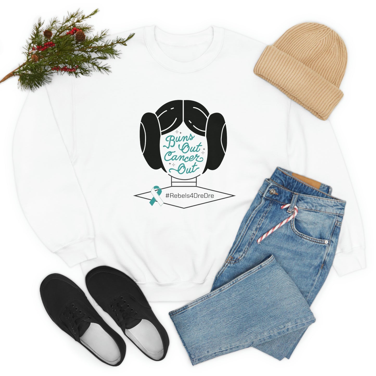 Adult Crewneck Sweatshirt (Black or White)